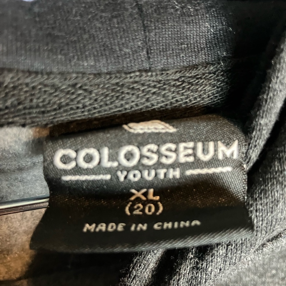Colosseum Black Youth Hoodie XL 20 - Picture 3 of 7